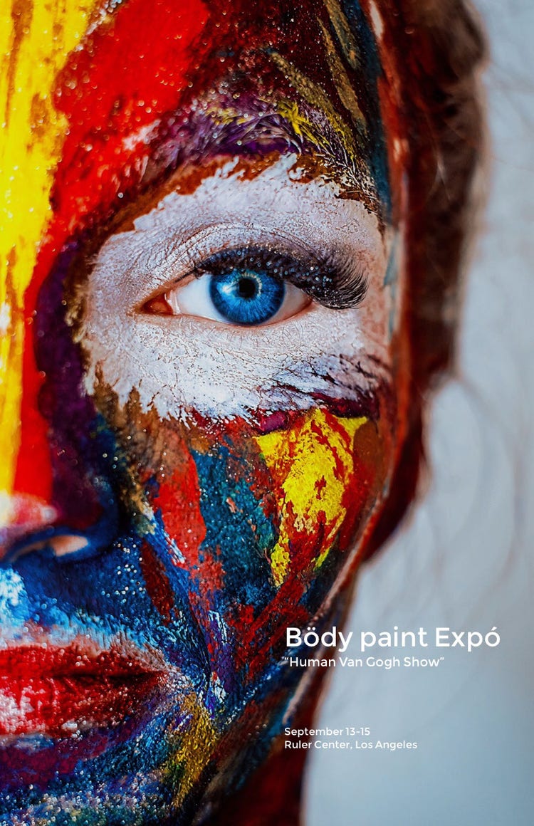 Colorful Body Paint Expo Poster