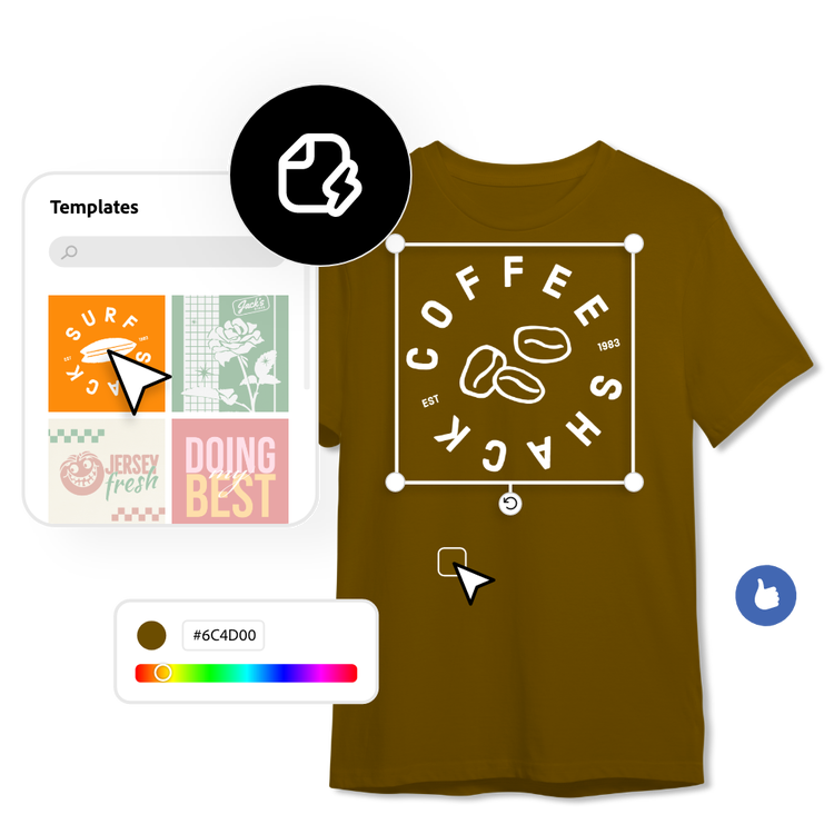 Design for Free T-Shirt Templates Adobe Express