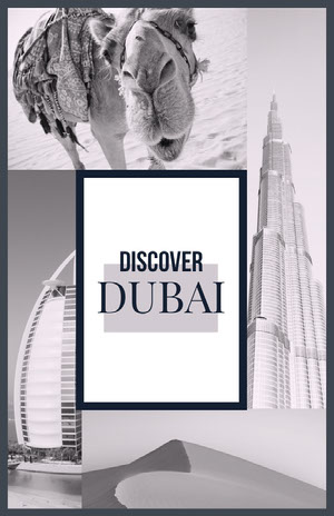 White and Grey Dubai Pinterest Scrapbook Maker