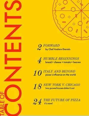 yellow table of contents  Table of Contents