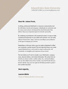 Grey and Brown Professional Letter Letter