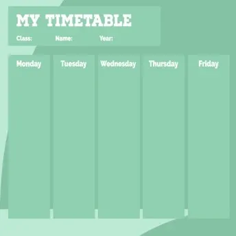 Iteration Beige Sage School Timetable