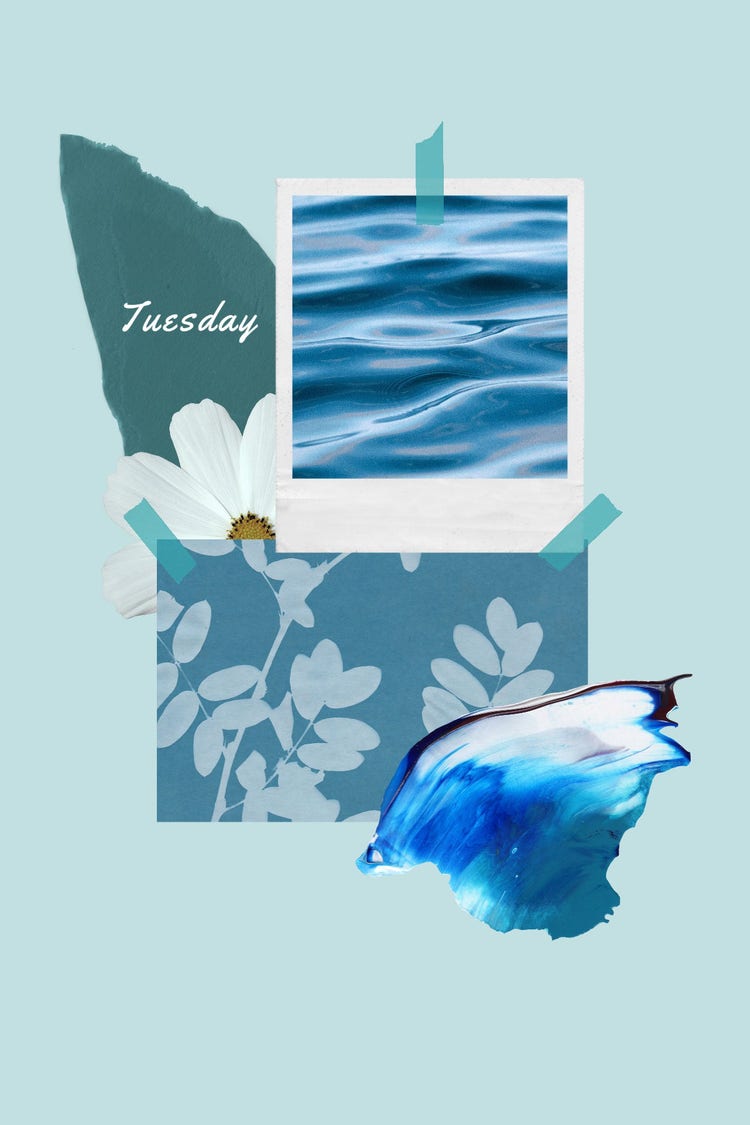 Iteration Blue, Pinterest Mood Board Set