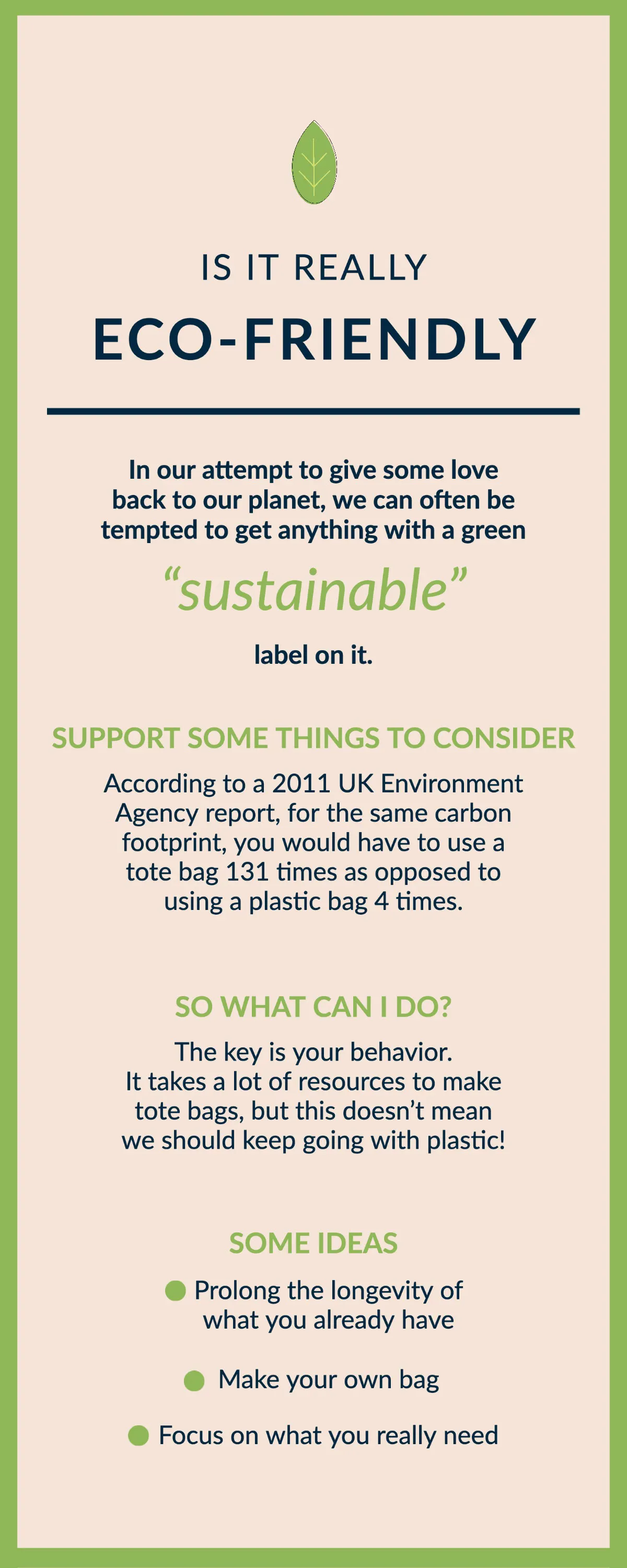Green is it really eco-friendly sustainable infographic