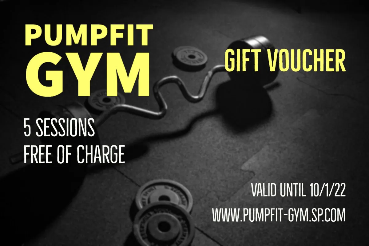 Yellow & Black Gym Gift Voucher
