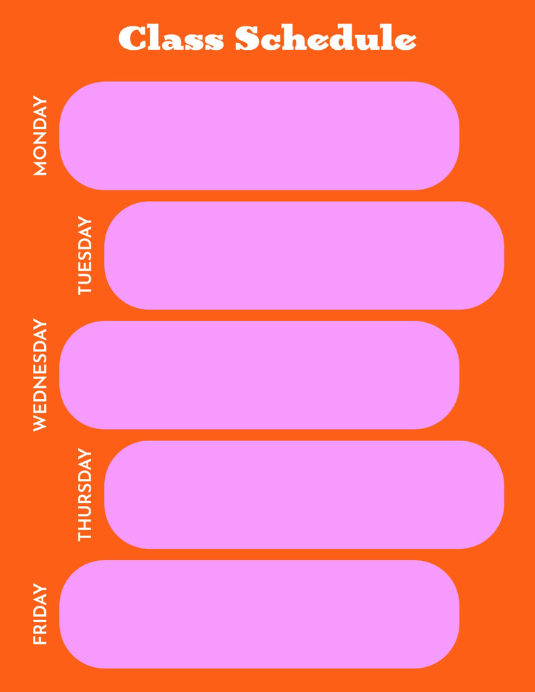 Free Schedule Maker: Create Schedules Online | Adobe Express