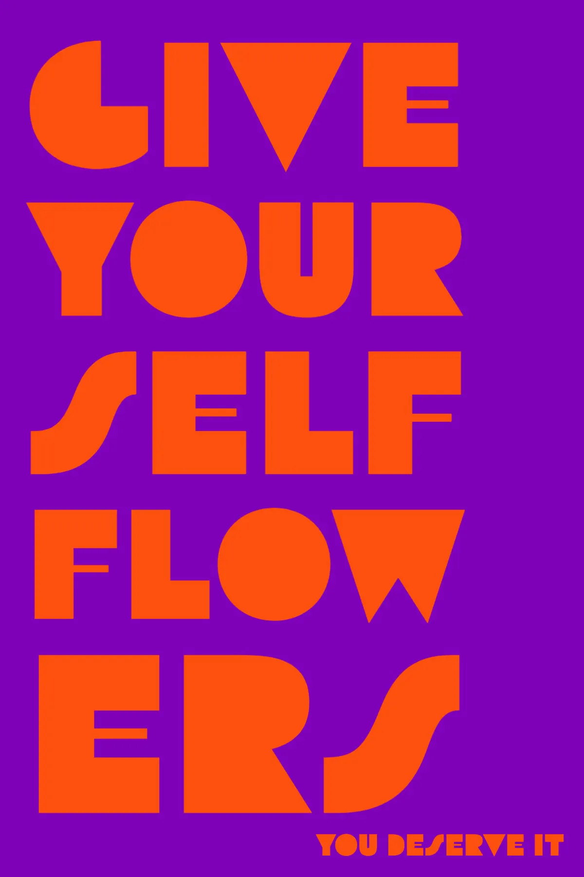Purple and Orange Bold Typographic Pinterest Pin