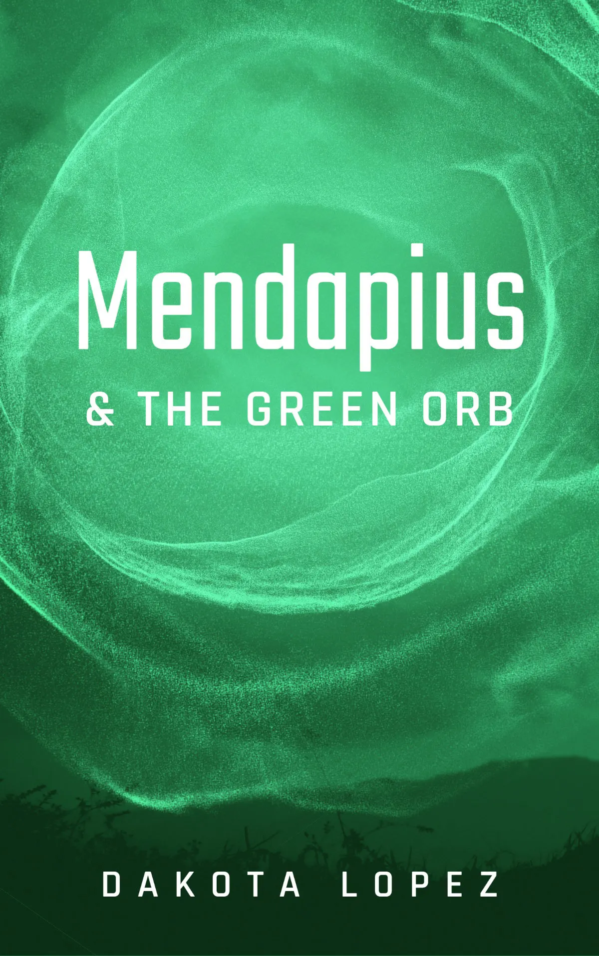 Green & White Sci-fi Orb Book Cover