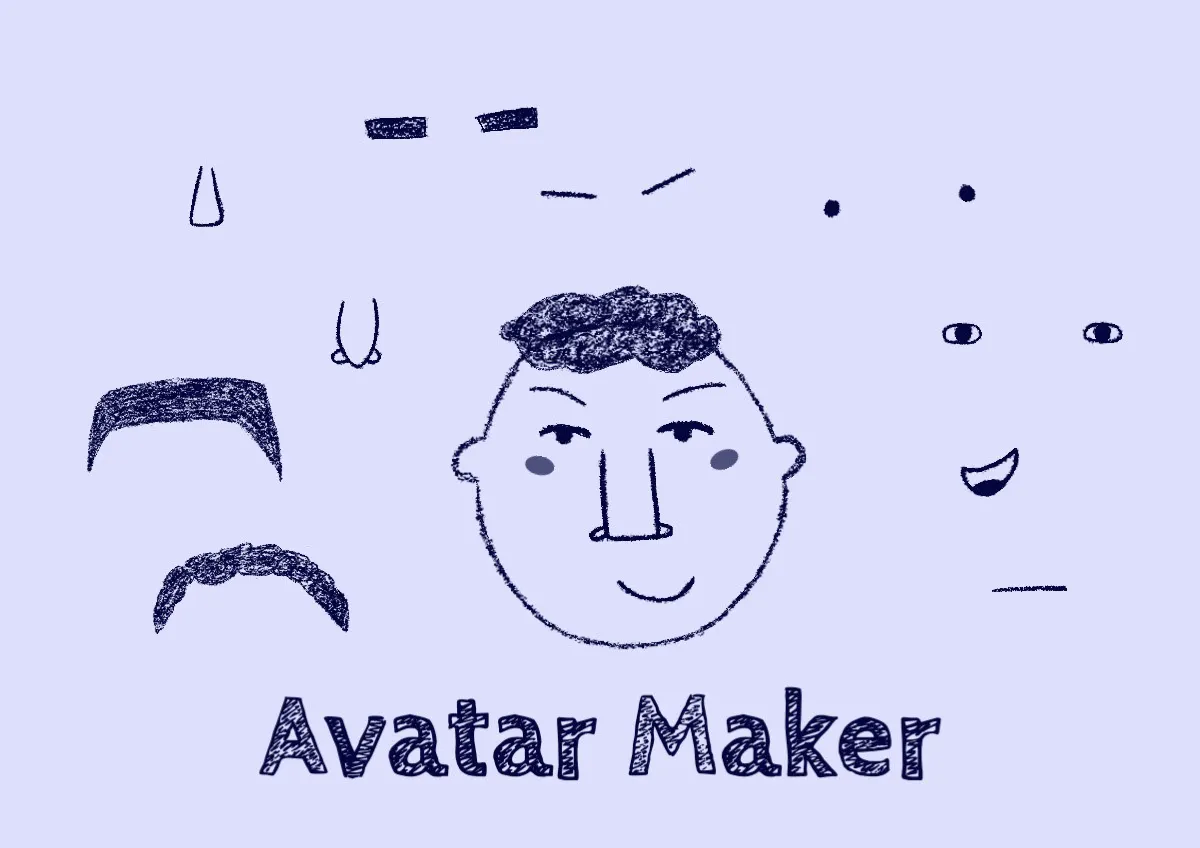 blue doodle avatar maker