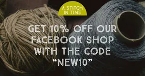 Wool Photo Typography Haberdasher Shop Facebook Post Ad Coupon