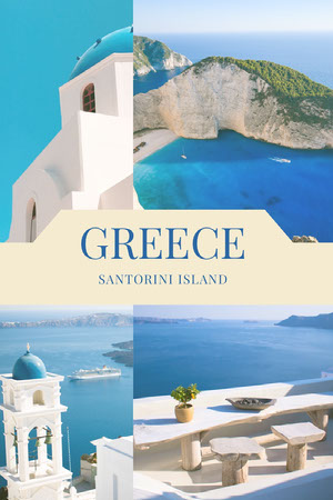 Blue and Beautiful Greece Views Pinterest Scrapbook Maker