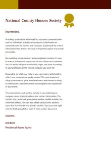 Brown and White Professional Letter Letter