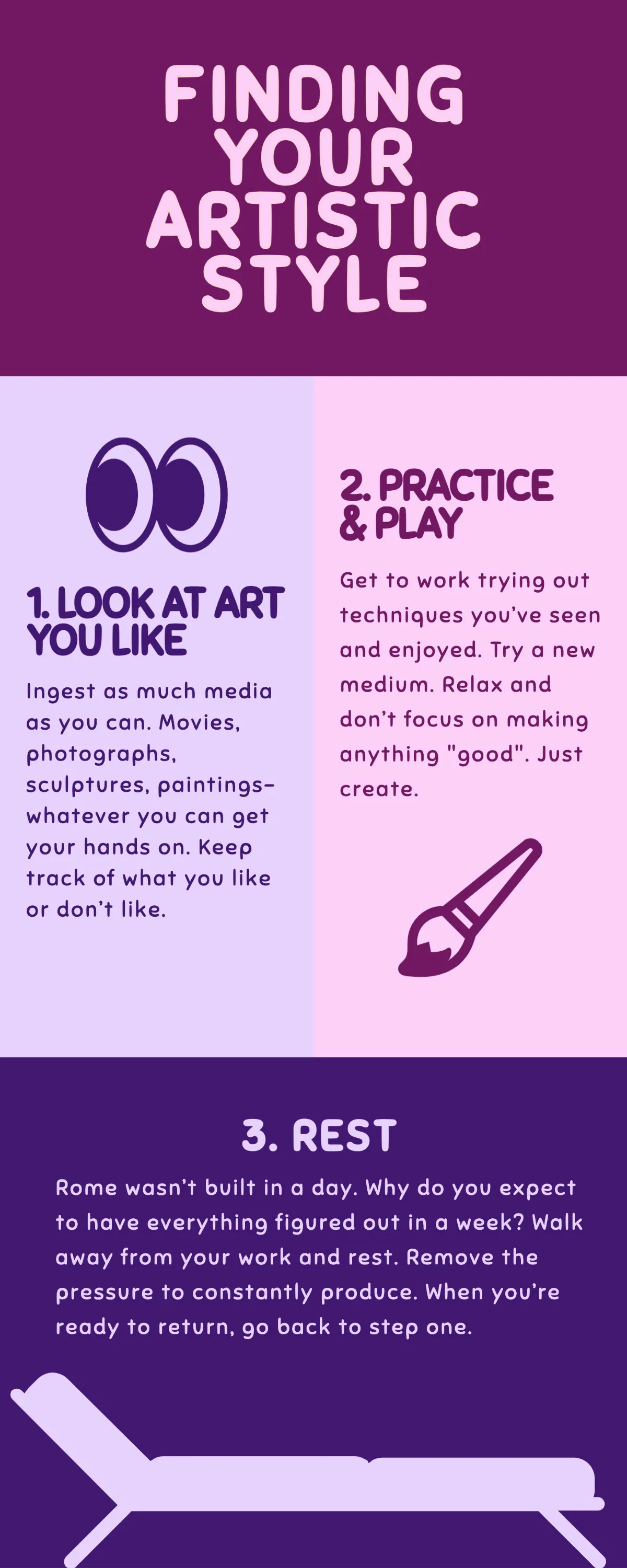 Purple Color Blocked Infographic 