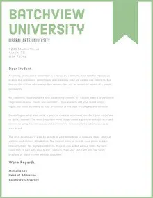 Green and White Professional Letter Letter