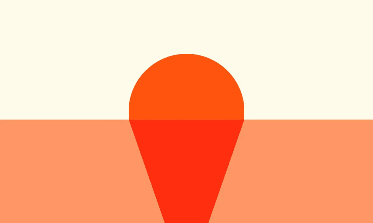Orange and Red Abstract Custom Flag