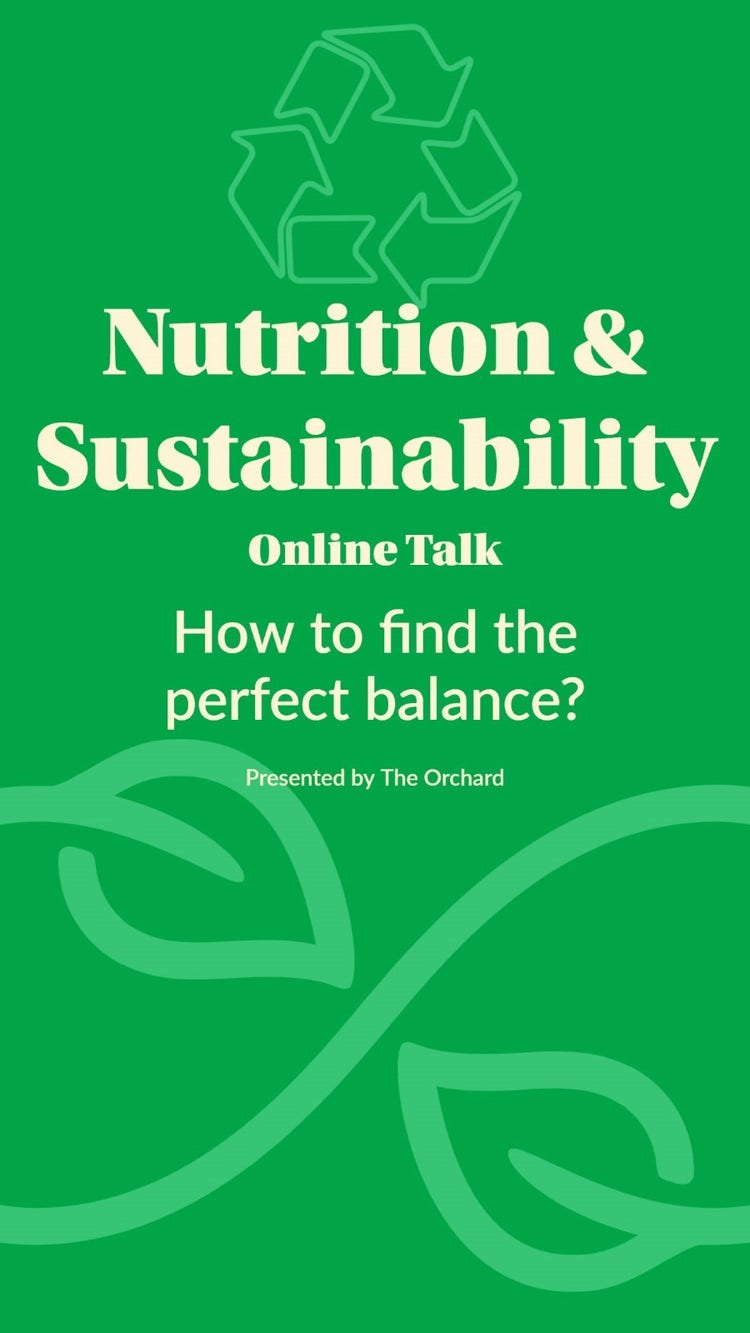 Online Nutrition & Sustainability