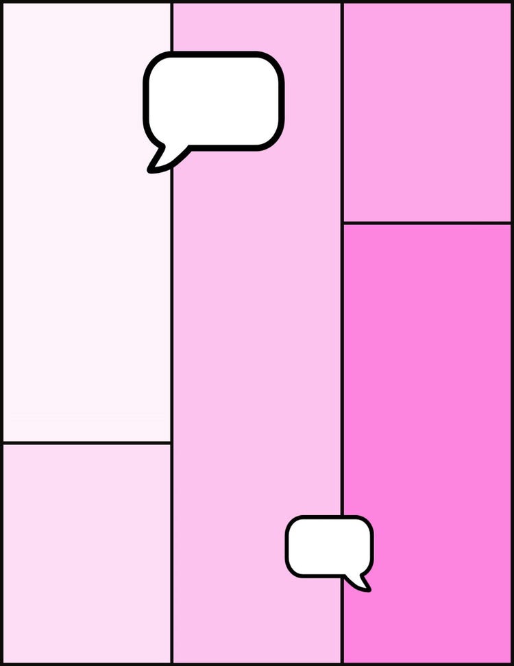 pink five panel comic maker