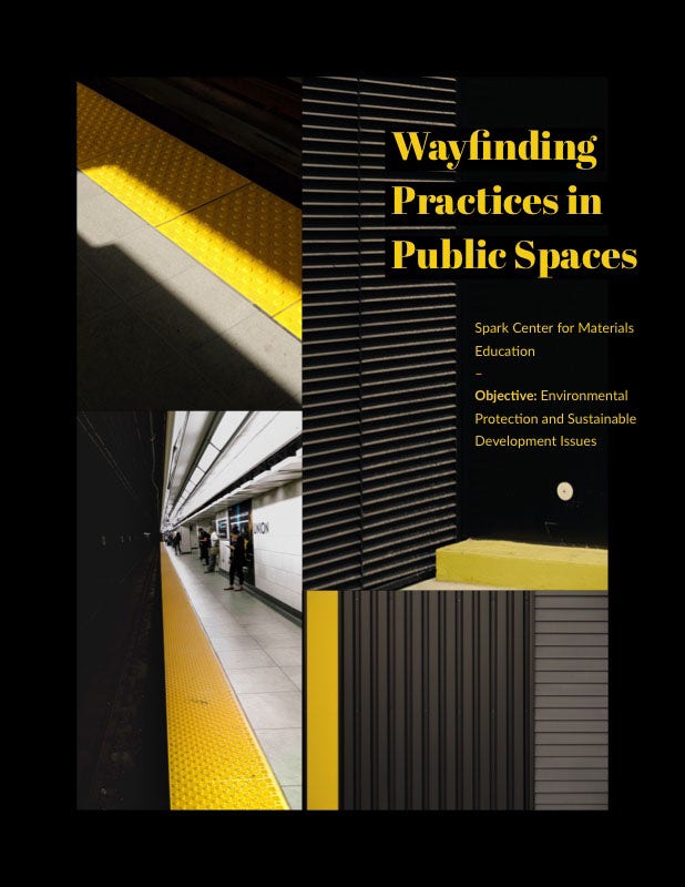 Yellow and Black Public Space Design Book Cover