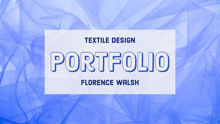 Blue Textile Portfolio Cover 