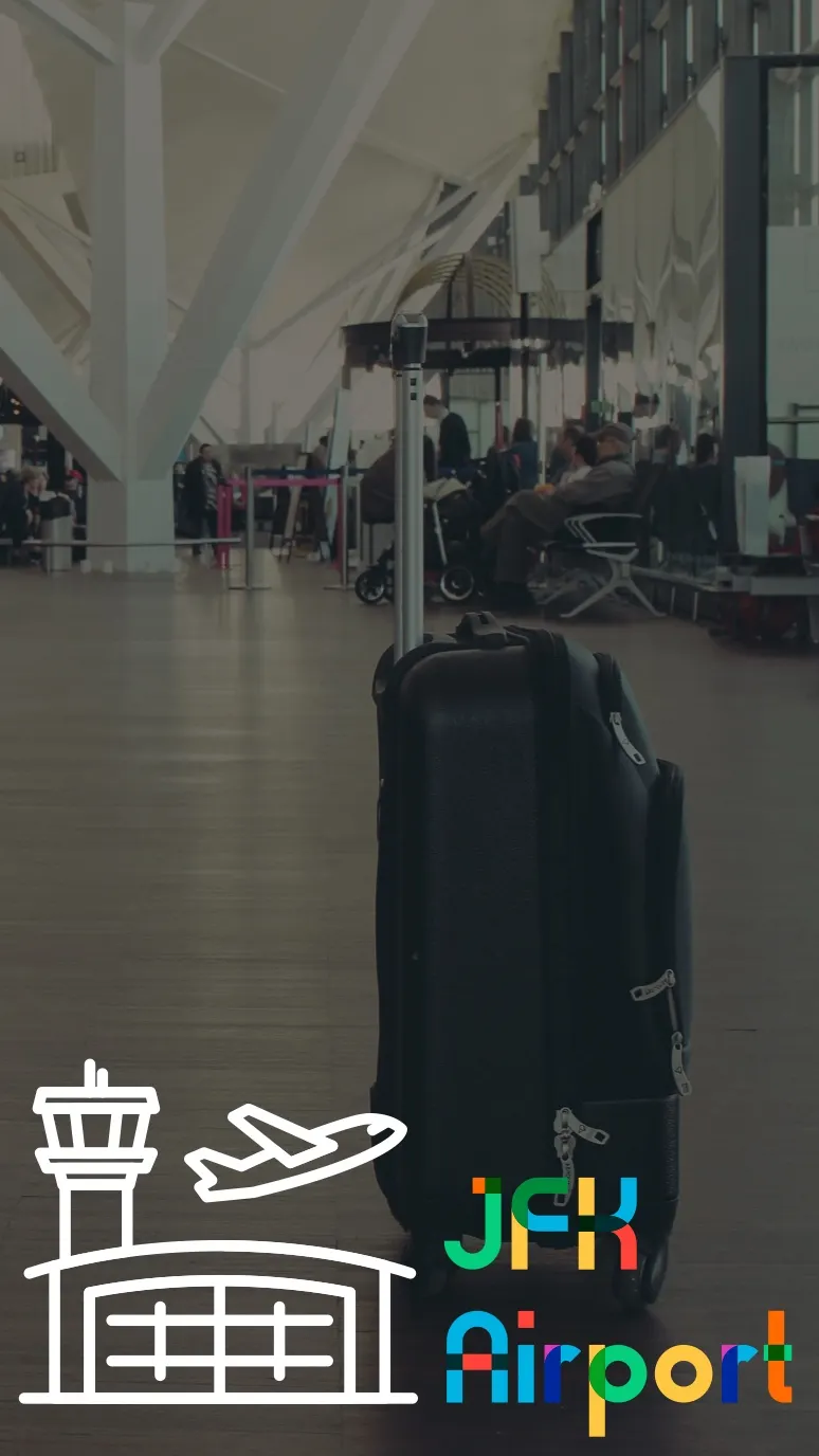 JFK Airport New York City Snapchat Geofilter with Luggage Photo