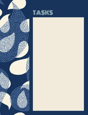 Blue and Beige Personal Planner Planner