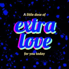 Multicolor Extra Love Animated Instagram Square