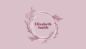 Pink Foliage Wedding Place Card Place Cards