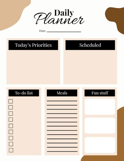 Free Online Daily Planner Maker