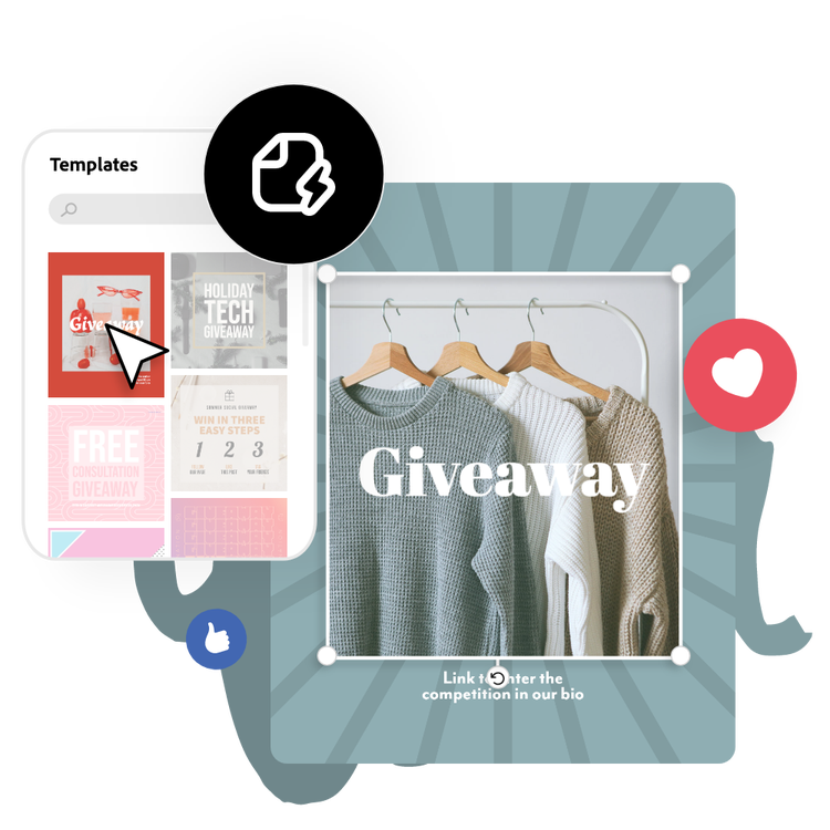 Free Online Instagram Giveaway Generator Adobe Express