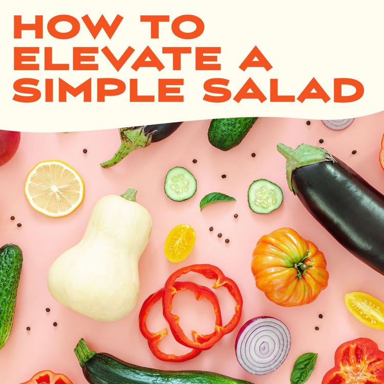 Cream & Pink Salad Tips Instagram Square