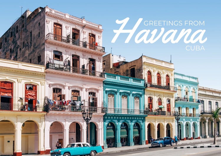 View Of City Havana Postcard