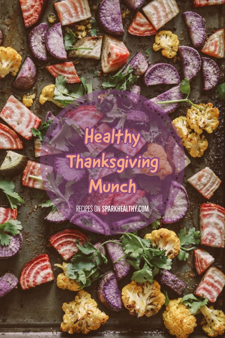 Purple Thanksgiving Recipe Pinterest Graphic
