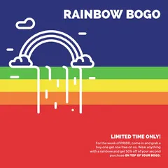 Rainbow Colors Pride Week Sale Ad Instagram Post Bogo