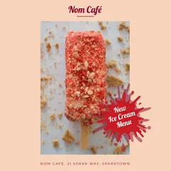 Orange With Ice Cream Nom Café Instagram Graphic Ice Creams