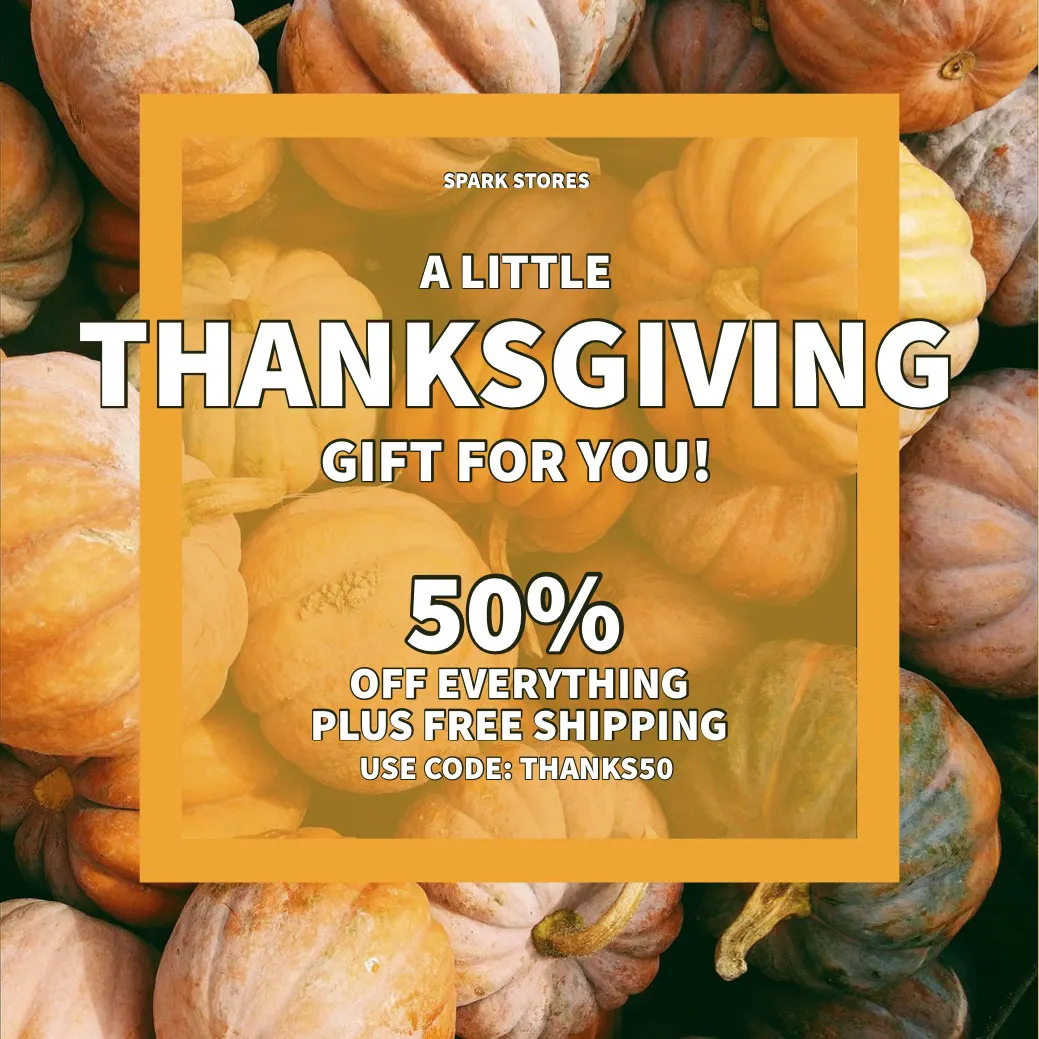 Orange, Light Toned Thanksgiving Sale Instagram Post