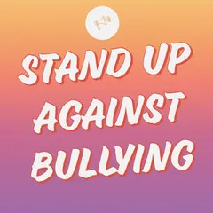 Pink Gradient Stand Up Against Bullying Instagram Square