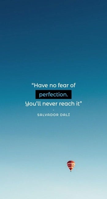 Blue Sky Hot Air Balloon Motivation Quote Wallpaper Mobile