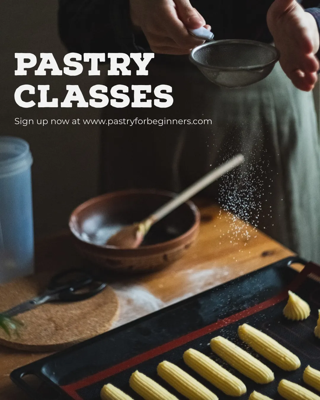Pastry Baking Classes Instagram Portrait Ad