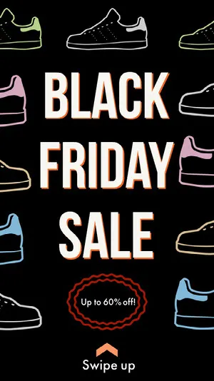 Black Friday Shoe Store Sale Instagram Story Black Friday