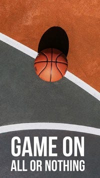 Brown White and Grey Game On Social Post Basketball