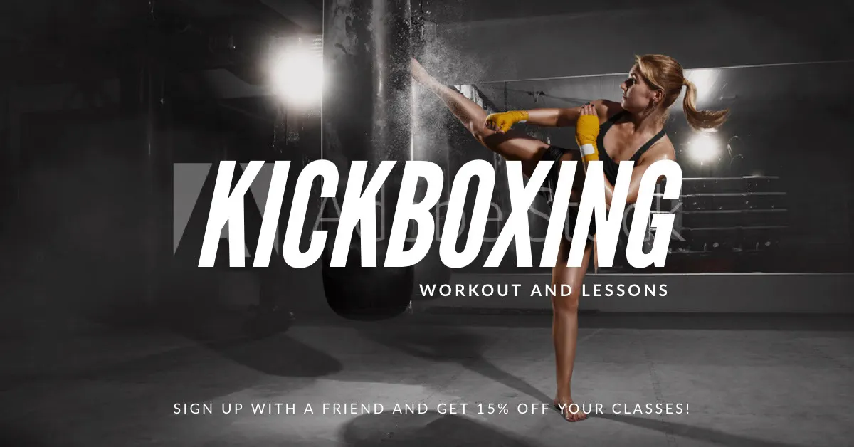 Kikboxing Workout and Lessons Facebook Event Cover