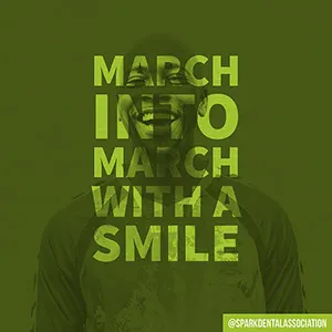 Green Toned March Catchphrase Instagram Post Dentist Poster