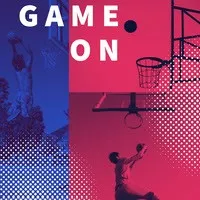 Pink and Blue Game On Instagram Graphic Basketball