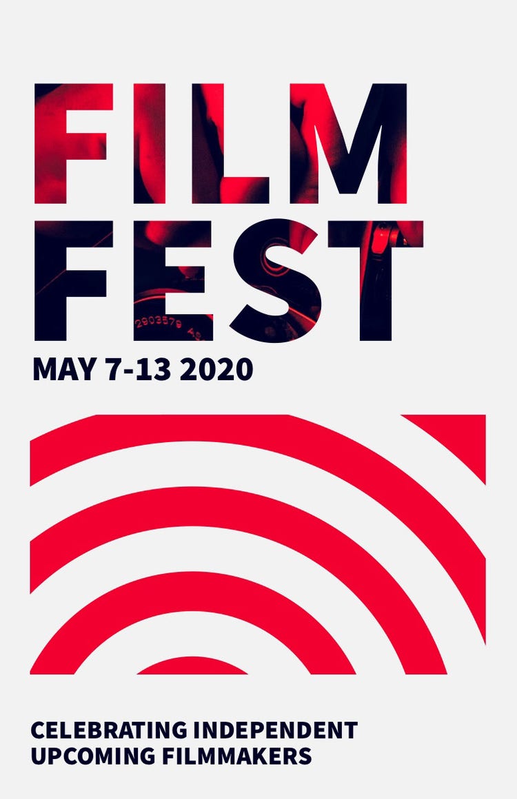 Red Modern Film Festival Poster