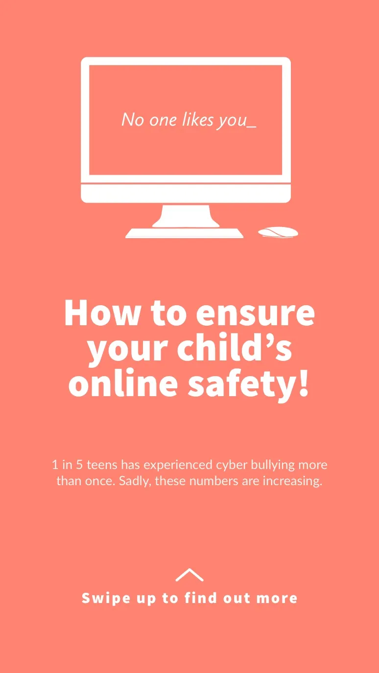 Orange Cyber Bullying Awareness Instagram Story