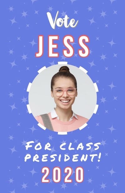 student election poster