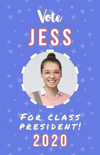 Blue Class President Poster