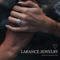 Jewelry Ad Instagram Post with Ring on Female Finger Jewelry