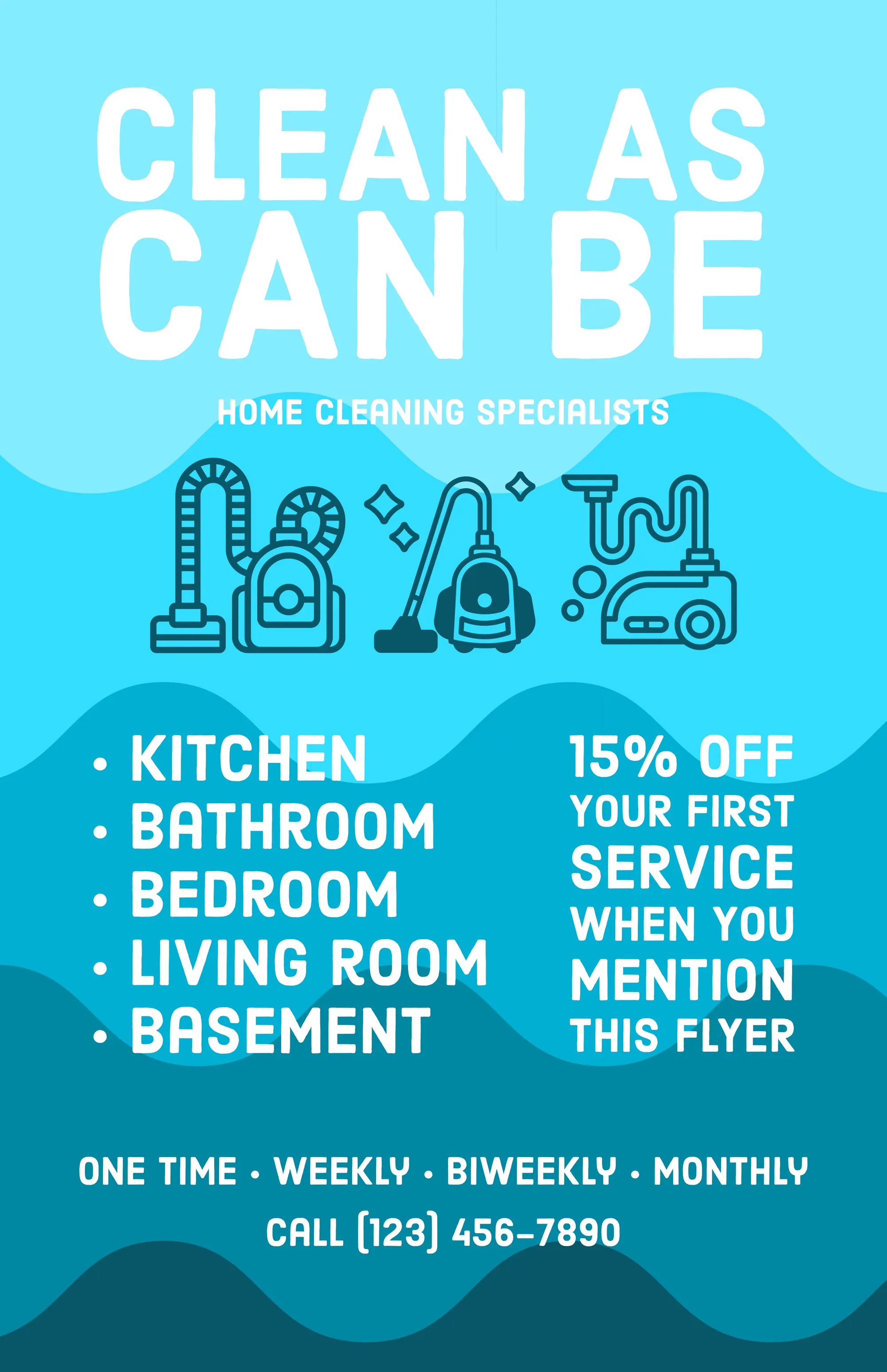 Free Customizable Cleaning Service Poster Templates  Adobe Spark Inside Janitorial Flyer Templates