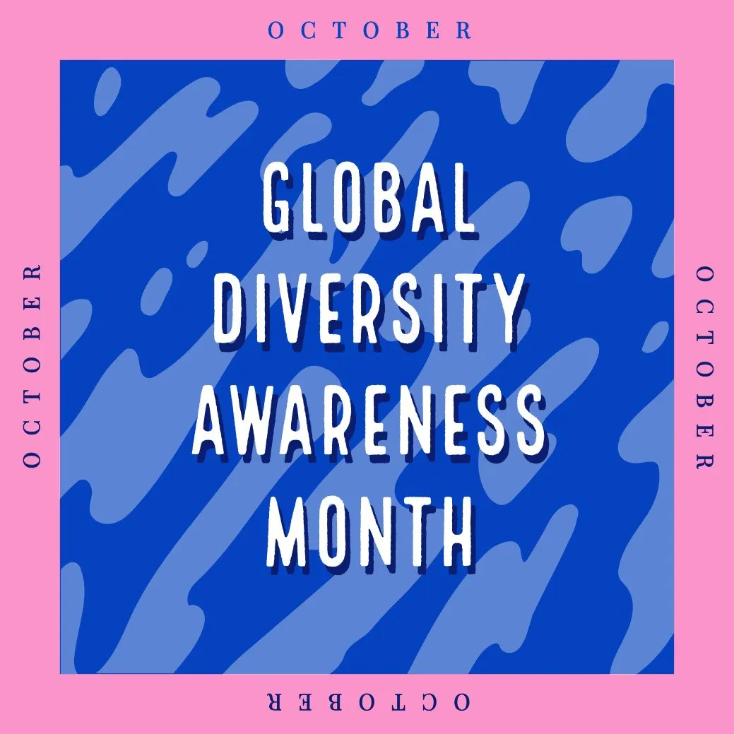 Pink White Blue Awerness Month Instagram Graphic